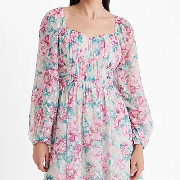 Express Floral Dress NWT - Picture 1 of 6